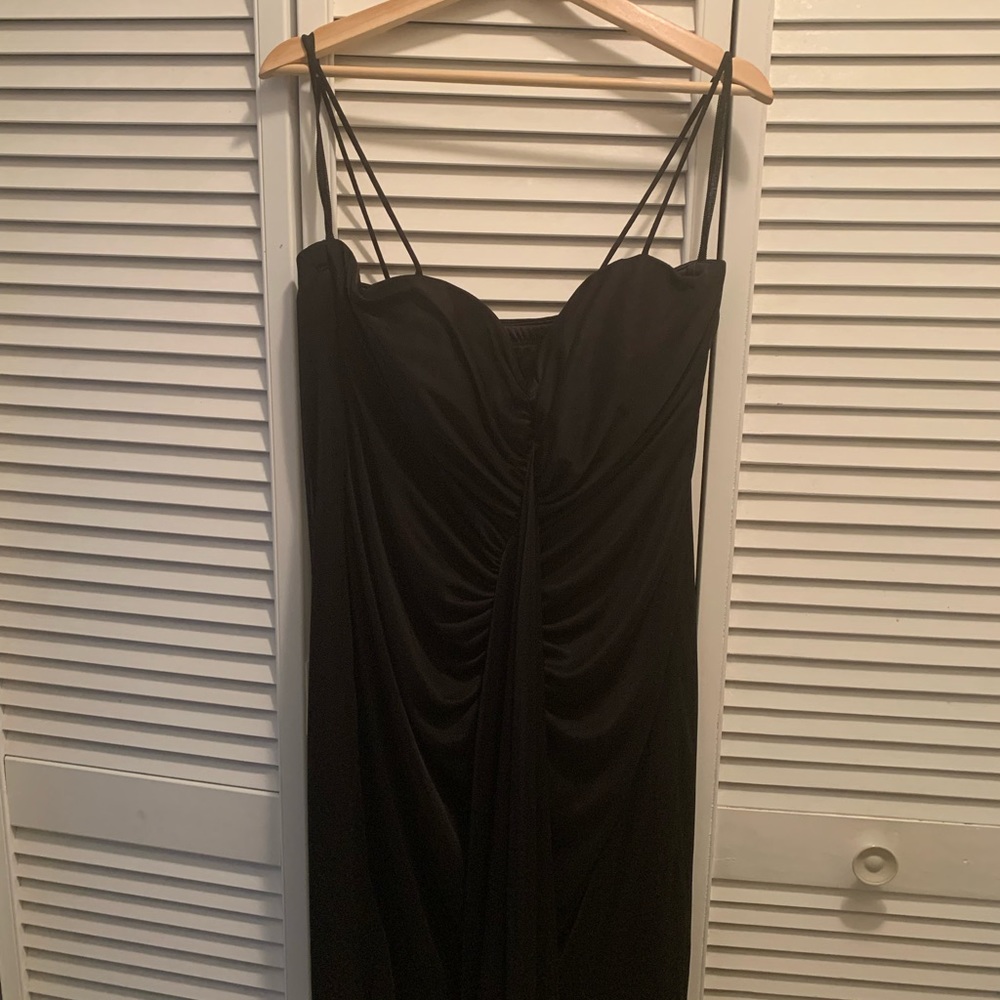 Black Spaghetti strap Chiffon dress size XL